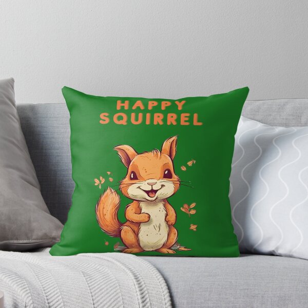 Item preview, Happy Squirrel Funny Little designed and sold by michallaga.