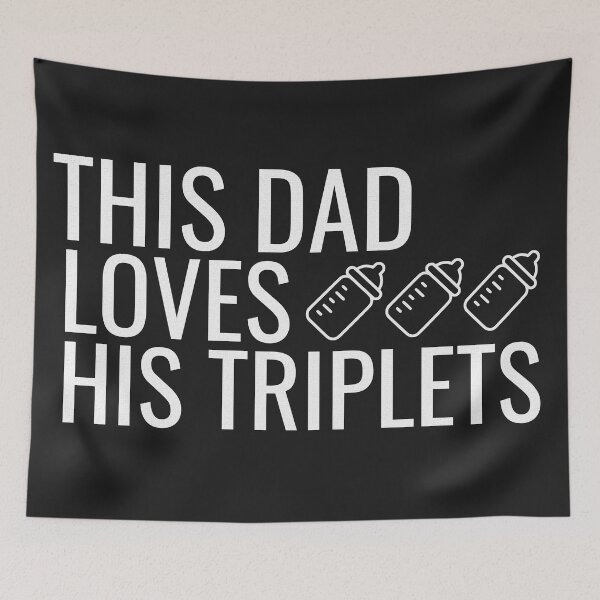 Item preview, This dad loves his triplets milk bottle designed and sold by somi3art.