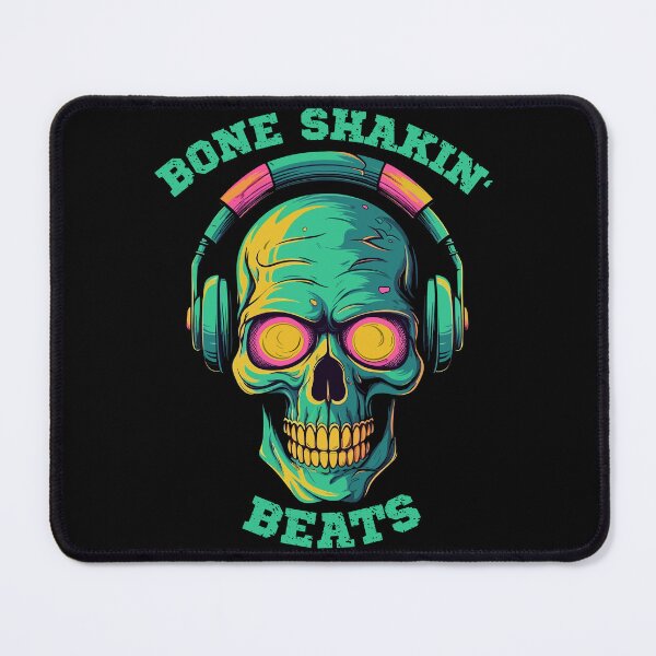 Item preview, Skull wearing headphones - Bone shakin beats designed and sold by Gerald Waters.