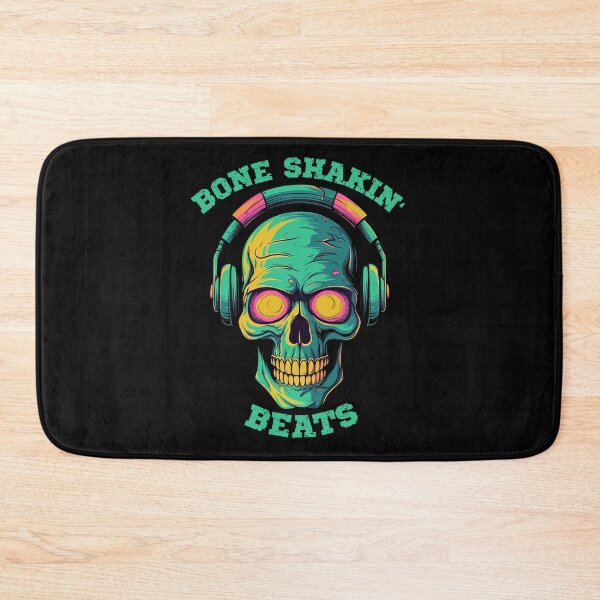 Item preview, Skull wearing headphones - Bone shakin beats designed and sold by Gerald Waters.