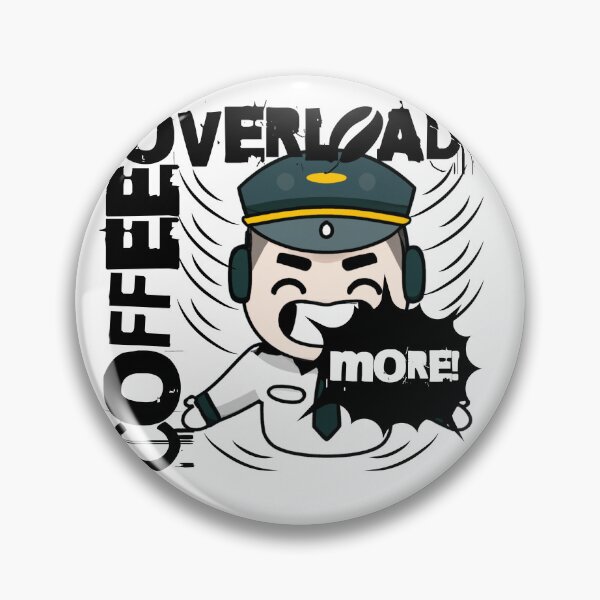 Item preview, Pilot & Flight Attendant coffee overload overdose designed and sold by AviationArtists.