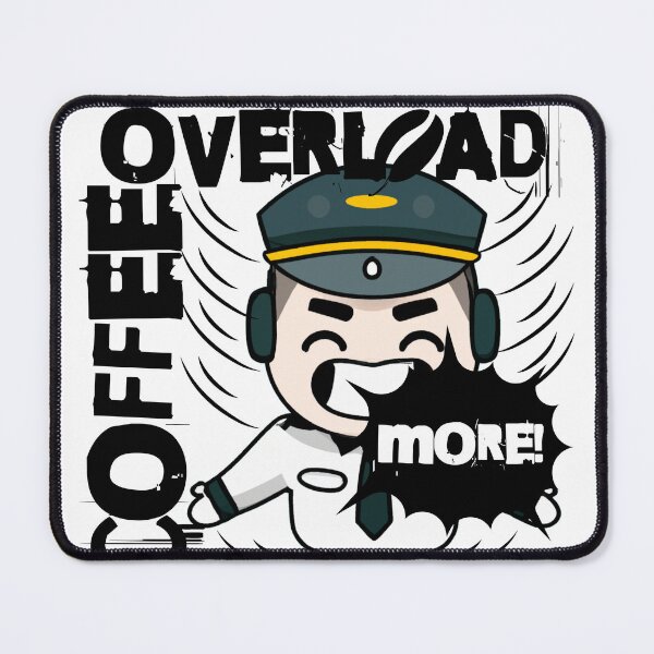 Item preview, Pilot & Flight Attendant coffee overload overdose designed and sold by AviationArtists.