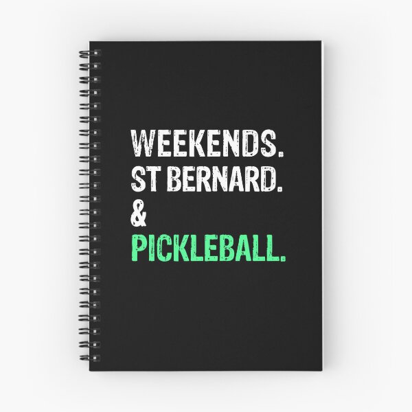 Item preview, Weekends St Bernard and Pickleball Funny Dog Gift  designed and sold by Guarddogdrive.