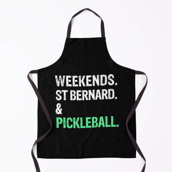 Item preview, Weekends St Bernard and Pickleball Funny Dog Gift designed and sold by Guarddogdrive.