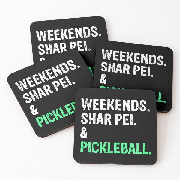 Item preview, Weekends Shar Pei and Pickleball Funny Dog Gift  designed and sold by Guarddogdrive.