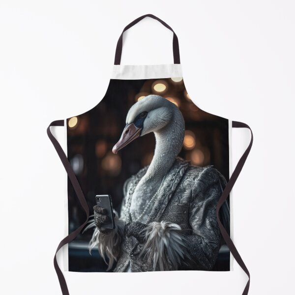 Aperçu de l'œuvre Un danseur avec une tête de cygne, qui exprime la grâce et la beauté. créée et vendue par Bird Design.