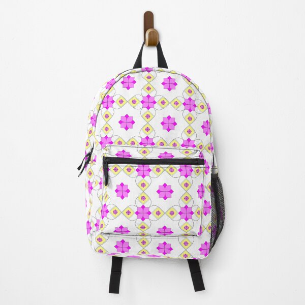 Item preview, Flower Geometry Cheer Pink and Yellow Repeat 5748 designed and sold by Art in My Loft.