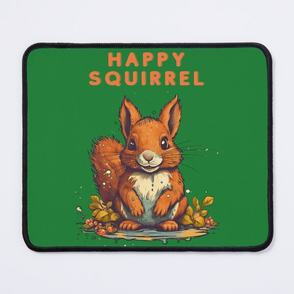 Item preview, Happy Squirrel Funny Little designed and sold by michallaga.