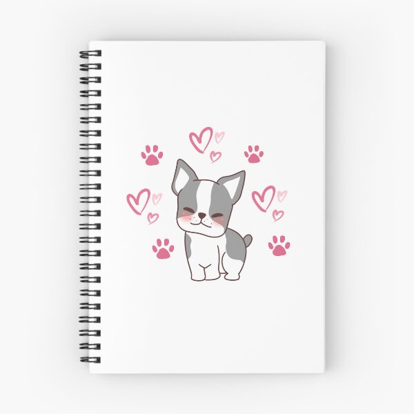 Item preview, Cute French Bulldog with Hearts and Paw Prints designed and sold by Anyone For Seconds Designs.