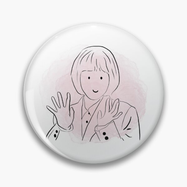 Item preview, Woo Yeong Woo line version pink background designed and sold by paintingtour.