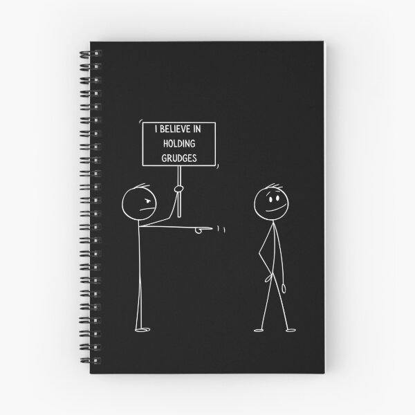 Item preview, I Believe In Holding Grudges, Stick Figure Pointing and Holding Sign, Giving the Stink Eye designed and sold by CarleLS.
