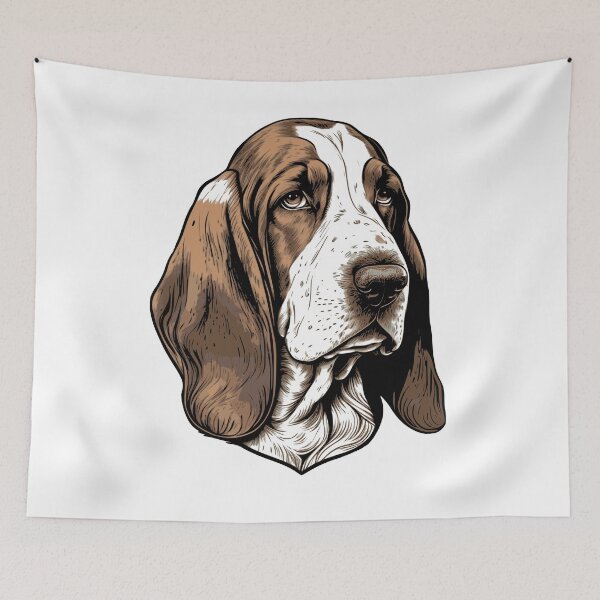 Item preview, Basset Hound designed and sold by Graffeine Art.