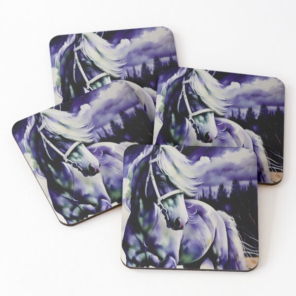 Item preview, Blue horse in the night designed and sold by NanaB-Art.