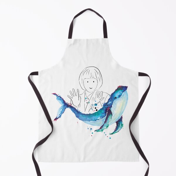 Item preview, Woo Yeong Woo line version &  colorful whale background designed and sold by paintingtour.