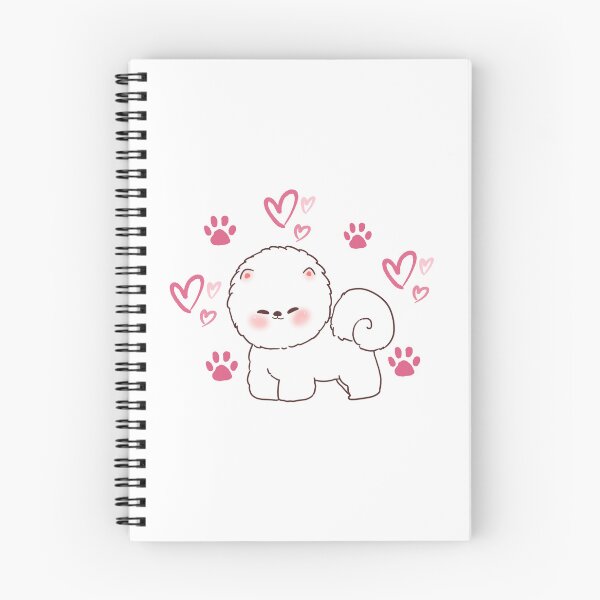 Artikelvorschau, Cute Dog with Hearts and Paw Prints entworfen und verkauft von Anyone For Seconds Designs.