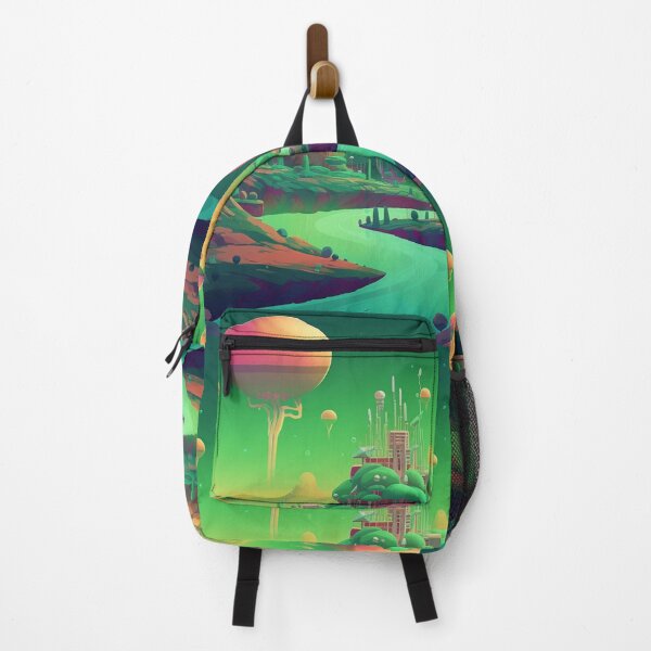 Item preview, Verdant Haven: Vibrant Fantastical Landscape Playful Whimsical Cheerful Optimistic  designed and sold by DigiNook.