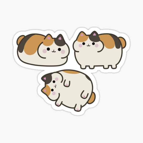 FFXIV Fat Cat Group - Pusheen Style Sticker for Sale by Yasmin Walji