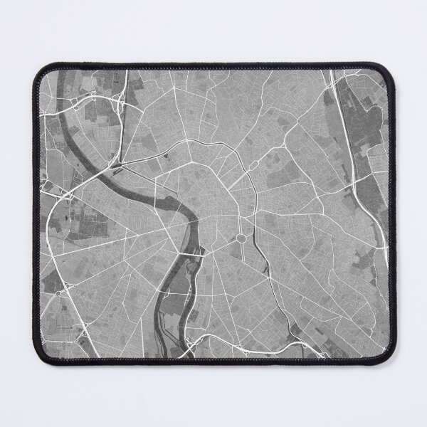 Item preview, Map of Toulouse (France) in gray vintage style designed and sold by blursbyai.