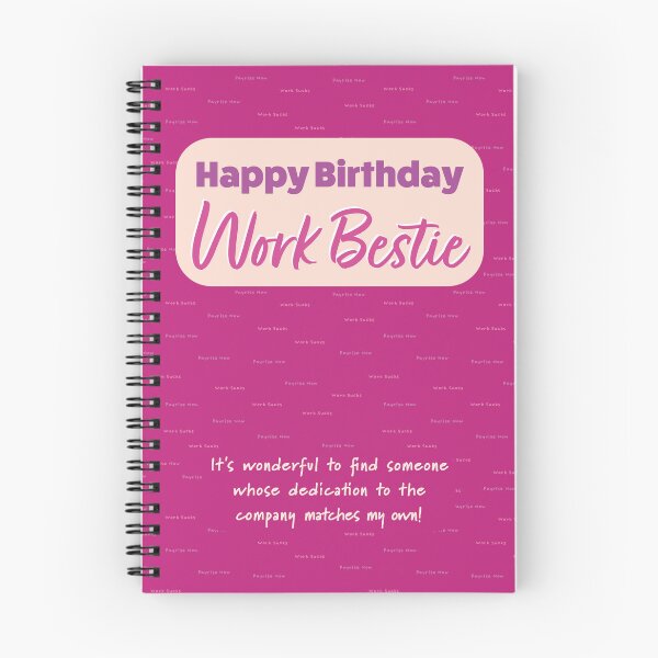 Item preview, Happy Birthday Work Bestie designed and sold by Incognito Design.