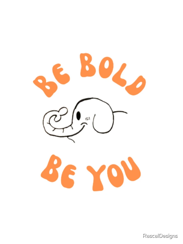 Thumbnail 4 of 4, iPhone Case, Be Bold, Be YOU (Orange) designed and sold by RascalDesigns.