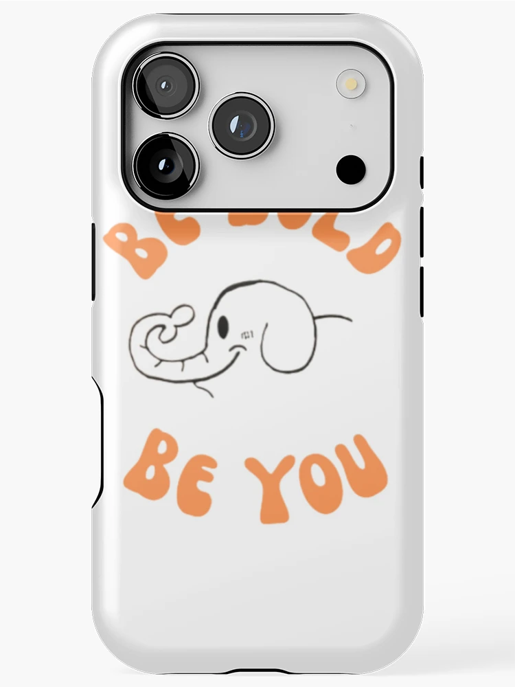 Thumbnail 1 of 4, iPhone Case, Be Bold, Be YOU (Orange) designed and sold by RascalDesigns.