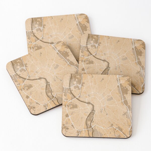 Item preview, Map of Toulouse (France) in sepia vintage style  designed and sold by blursbyai.