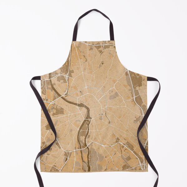 Item preview, Map of Toulouse (France) in sepia vintage style designed and sold by blursbyai.