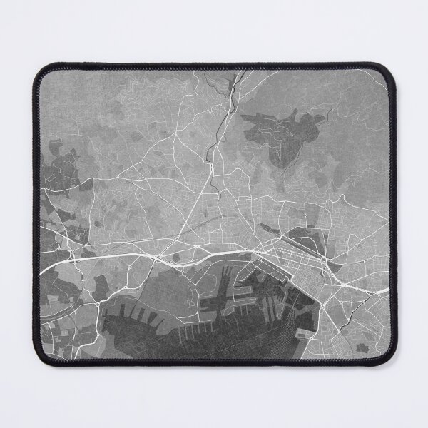 Item preview, Map of Toulon (France) in gray vintage style designed and sold by blursbyai.