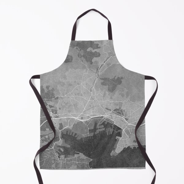 Item preview, Map of Toulon (France) in gray vintage style designed and sold by blursbyai.