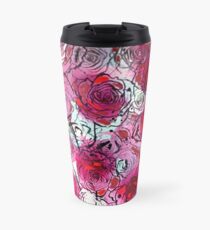 Burgundy Roses Travel Mug