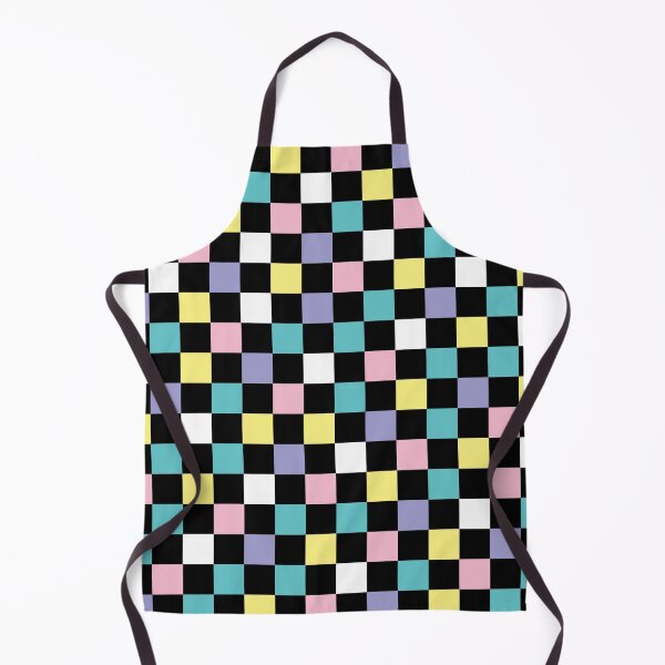 Item preview, 80s Checker Pattern Retro Check Design Black Teal Purple Pink Yellow  designed and sold by kierkegaard.