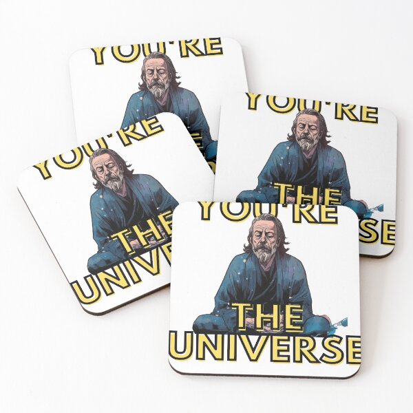 Artikelvorschau, Alan Watts Taoism Illustration You're the universe No Background entworfen und verkauft von CremisArt.