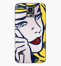 Schreiendes Mädchen, Hommage an Roy Lichtenstein Hülle & Klebefolie für Samsung Galaxy