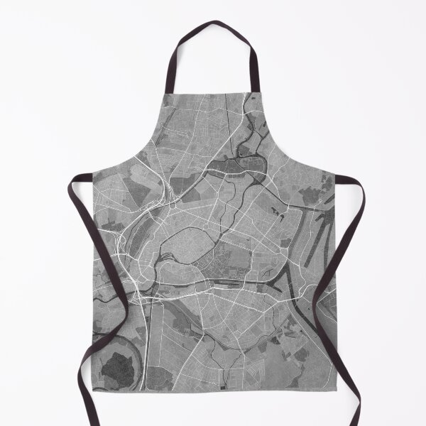 Item preview, Map of Strasbourg (France) in gray vintage style designed and sold by blursbyai.