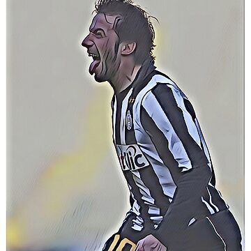 Alessandro Del Piero Juventus Legend Stats Football Print 