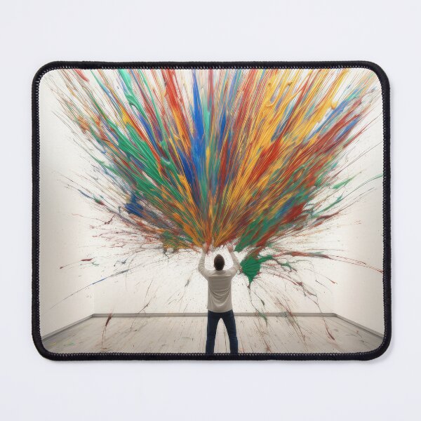 Item preview, Abstract Visions: A Fusion of Minimalism, Color Bombs, and Subversive Surrealism designed and sold by ThatsTheStyle.