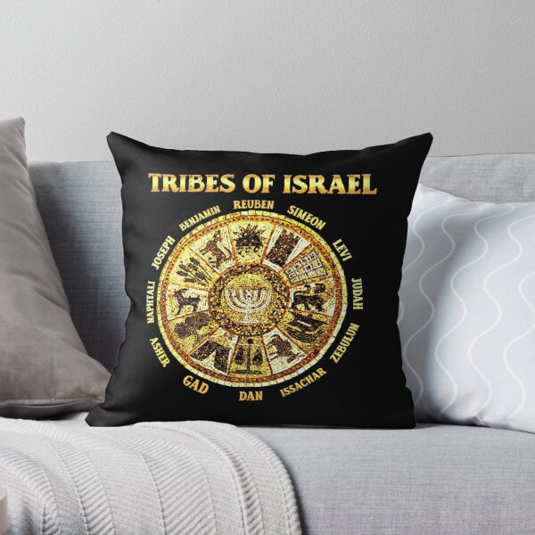 12 Tribes of Israel Names and Meanings - Hebrew Christian Throw Pillow for  Sale by Narrow-Path