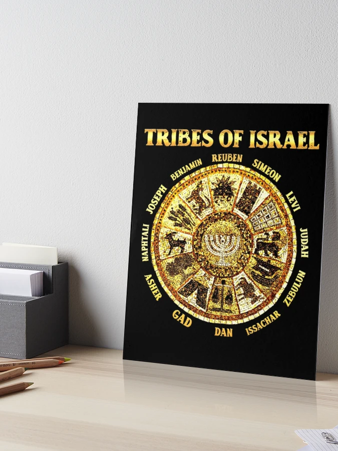 ラスタ イベントポスター 額縁付 TWELVE TRIBES OF ISRAEL Map of 12