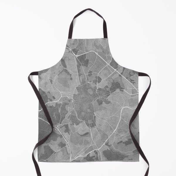 Item preview, Map of Saint Etienne (France) in gray vintage style designed and sold by blursbyai.