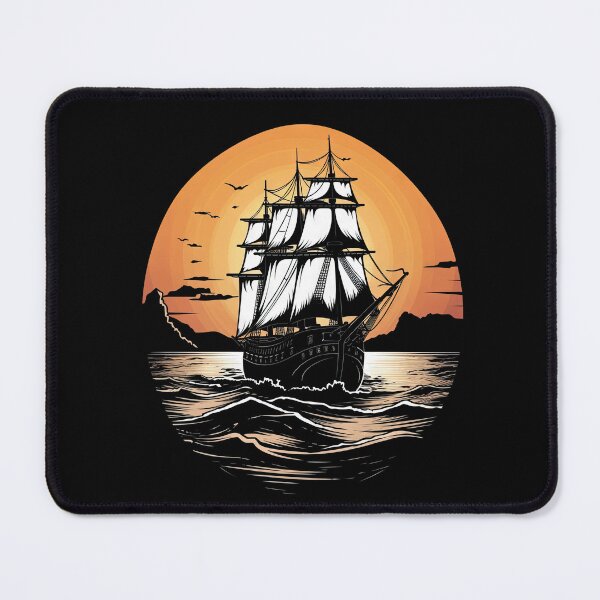 Item preview, Pirate Ship at Sunset designed and sold by ArtShiftFL.