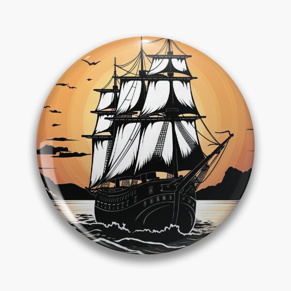 Item preview, Pirate Ship at Sunset designed and sold by ArtShiftFL.