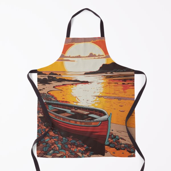 Item preview, A Lonely Boat at the Seashore designed and sold by Crystal Heaven.