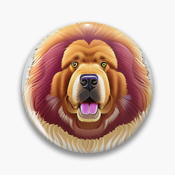 Item preview, Happy Tibetan Mastiff Dog designed and sold by DeepSeeAI.