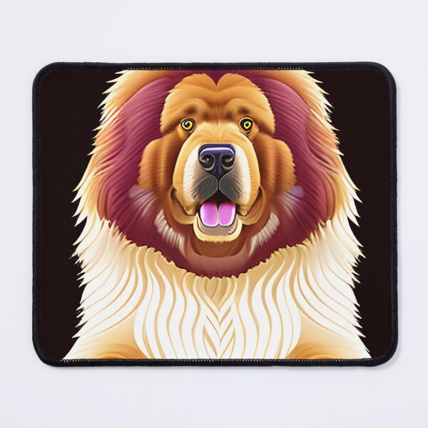 Item preview, Happy Tibetan Mastiff Dog designed and sold by DeepSeeAI.