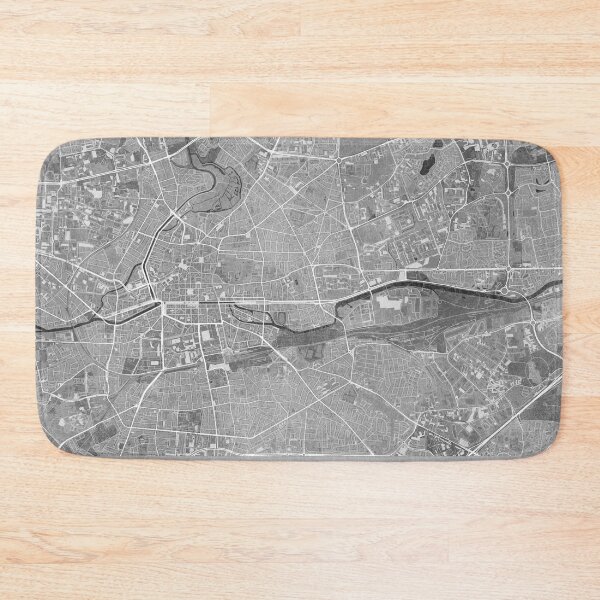 Item preview, Map of Rennes (France) in gray vintage style designed and sold by blursbyai.
