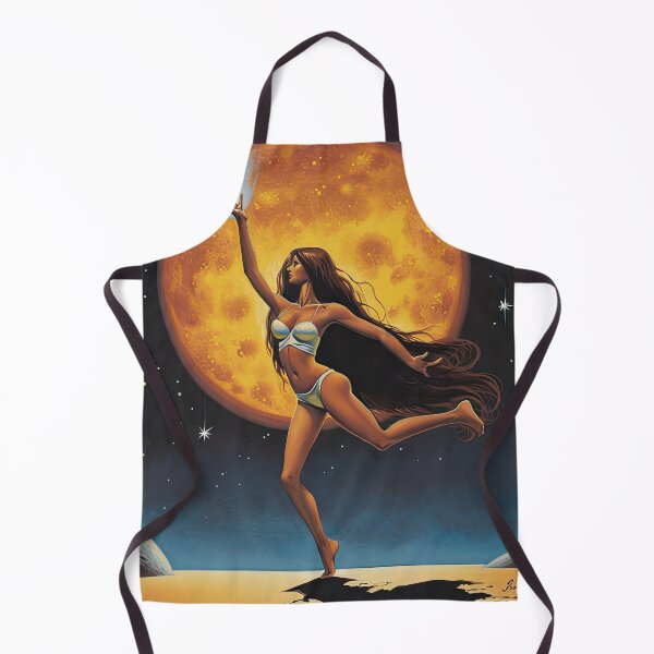 Item preview, Mesmerizing Beach Bonfire: Hypnotic Fire Dancer Twirling Flaming Poi in Dark Night Sky designed and sold by ThatsTheStyle.