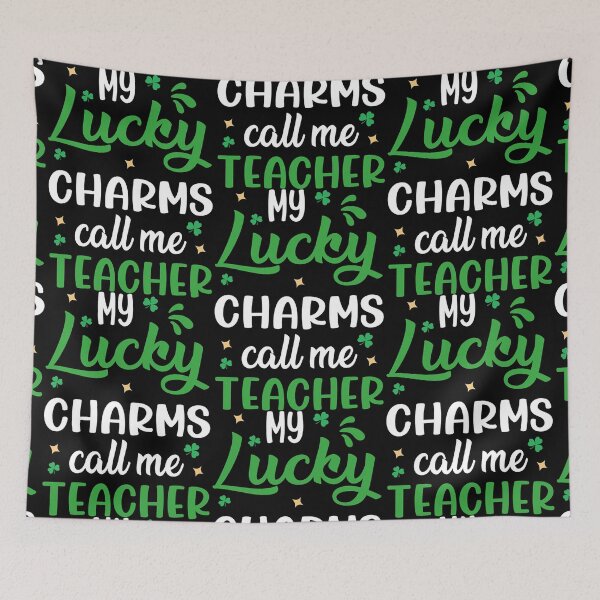 Item preview, My Students Are My Lucky Charms Teacher Embroidery   designed and sold by TheMagicalMugCo.