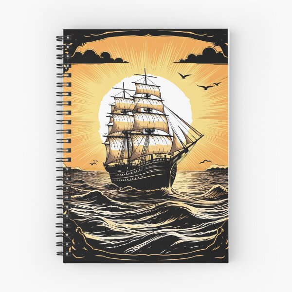 Item preview, Pirate Ship at Sunset designed and sold by ArtShiftFL.