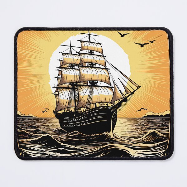 Item preview, Pirate Ship at Sunset designed and sold by ArtShiftFL.