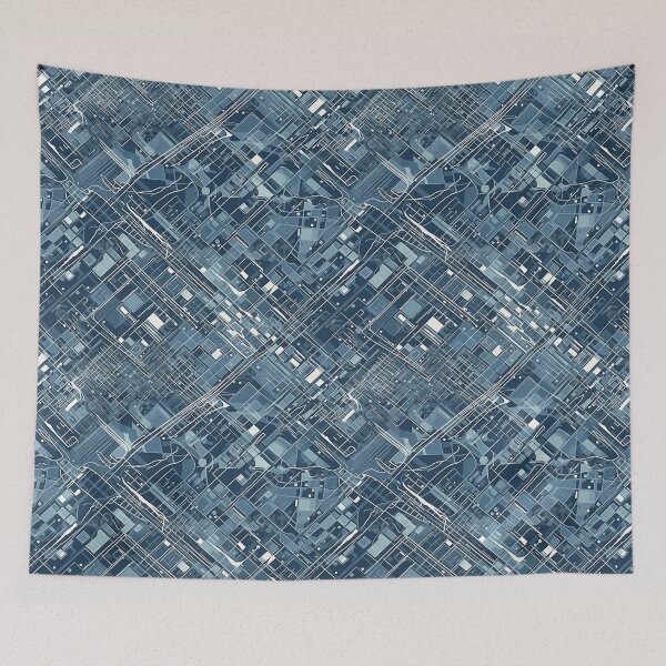 Item preview, Abstract City Map designed and sold by ArtByDominique.